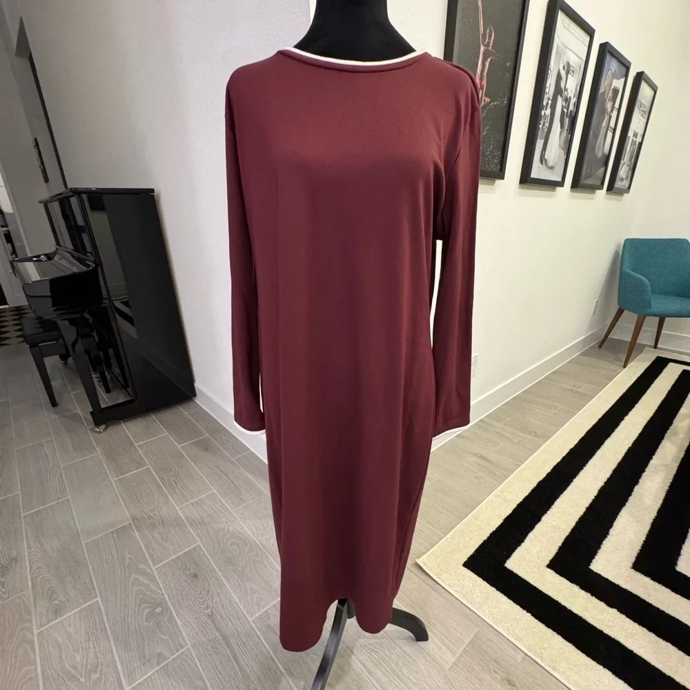 SONNET JAMES A Play Dress Burgundy Size XL GUC